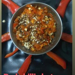 A picture of Red chilli chutney.