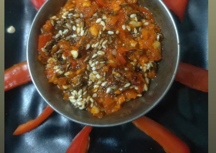 Easiest Way to Make Super Quick Homemade Red chilli chutney