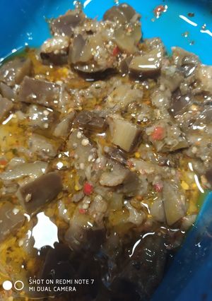 Una foto de Berenjenas al escabeche