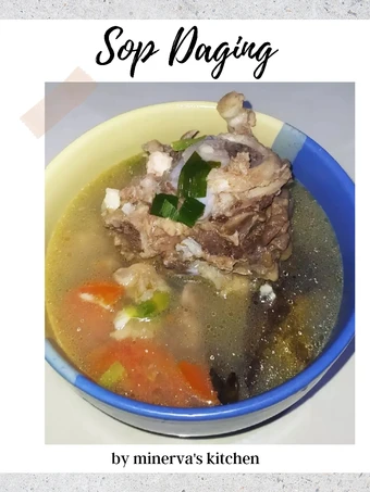 Cara Mudah Membuat Resep Sop Tulang Sapi (Bumbu Simple nan Segar) yang Uenak Anti Ribet, Lezat Sekali