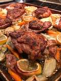 Garlic lemon rosemary chicken thighs