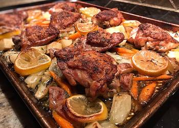 How to Cook Appetizing Garlic lemon rosemary chicken thighs