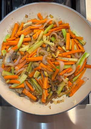 A picture of Carrots and Zucchini.
