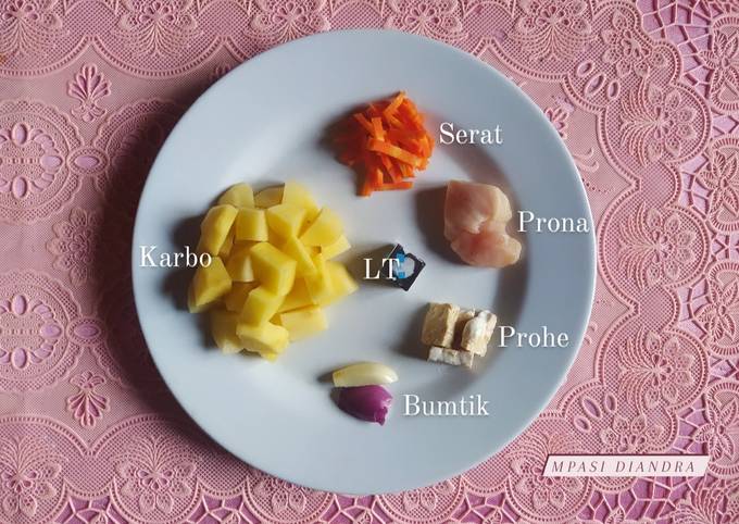 Cara membuat Potato Chicken Soup MPASI 6+ day 10 Cara membuat Potato Chicken Soup MPASI 6+ day 10