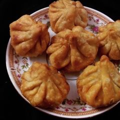 Mawa filled fried modak#ganesha A picture of Mawa filled fried modak#ganesha.