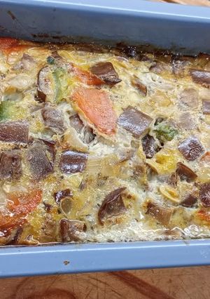 Una foto de Budín de verduras