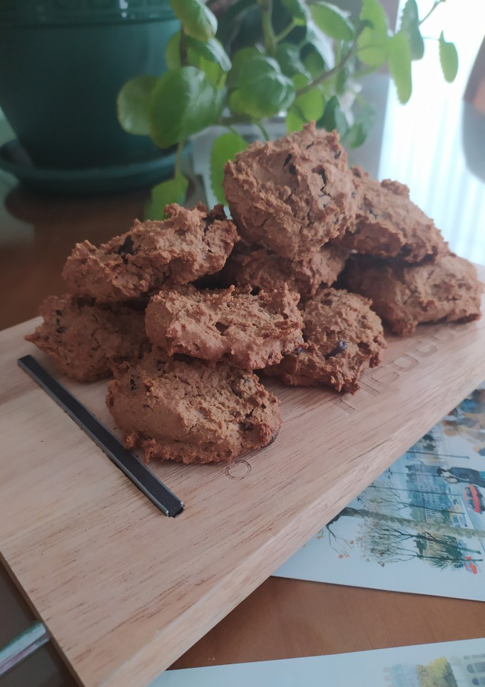 Una foto de Galletas de garbanzos y chocolate