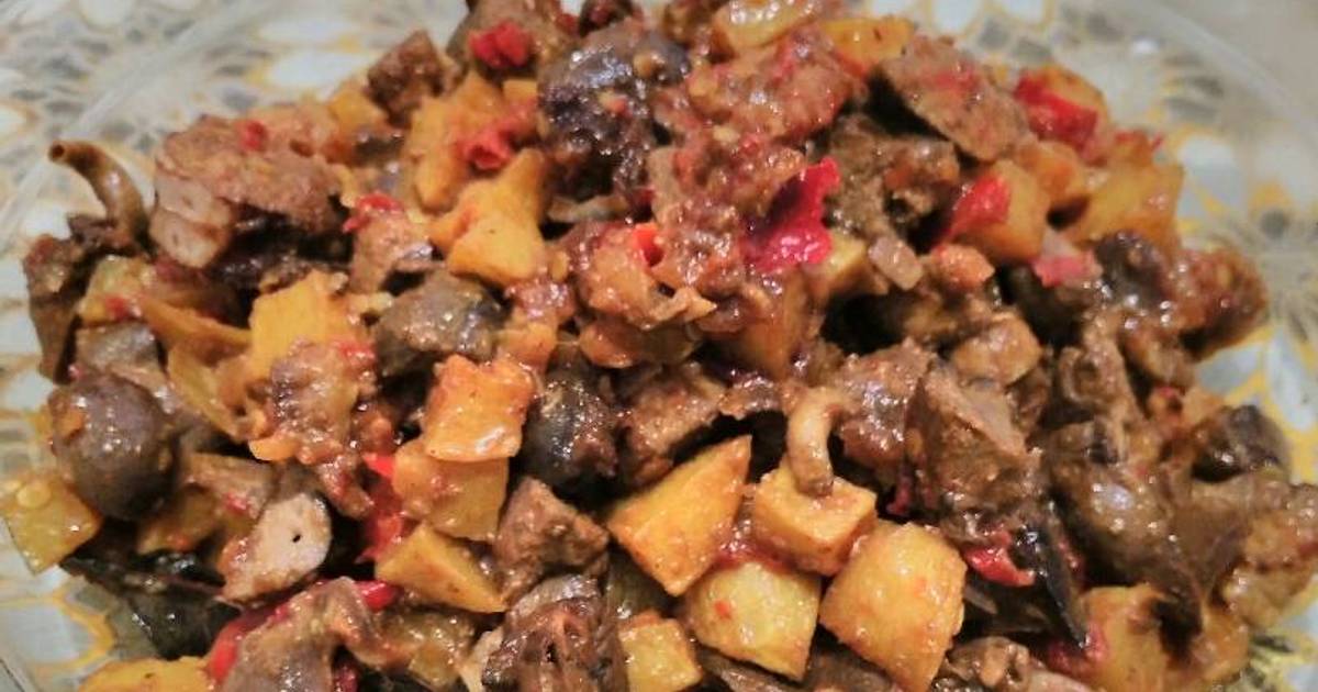 Resep Sambal goreng kentang - ati ampela oleh Uminya Lubna 