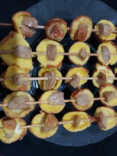 Foto resep Telor Tusuk Bakso+Sosis