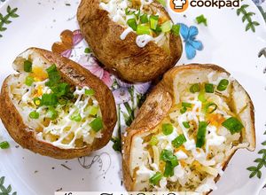 Gambar 👩‍🍳Kumpir - Turkish Style Baked Potatoes 🇹🇷
