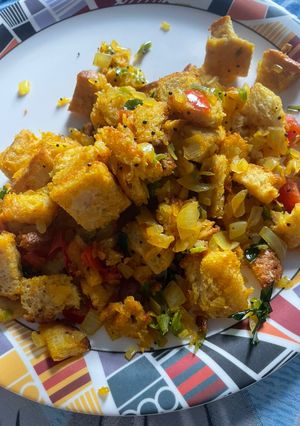 A picture of Bread poha.