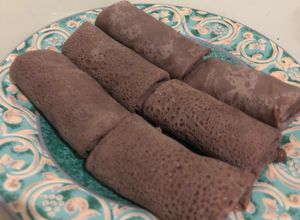 Foto resep Dadar Gulung Coklat isi Vla Lumer (Takaran Sendok)