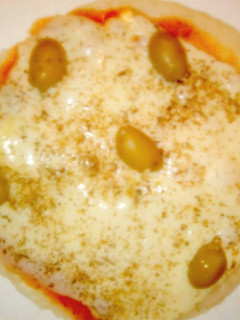 Una foto de Pizza 🍕 de arroz a la sartén!! 👌👌👏👏👏👏