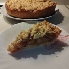 A picture of Pie with jam.