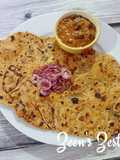 Leftover Ful Medames Parathas