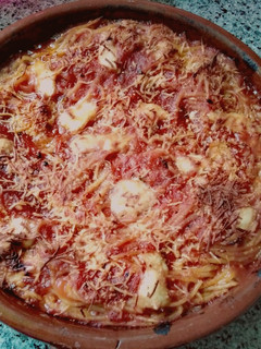Una foto de Espaguetis al horno
