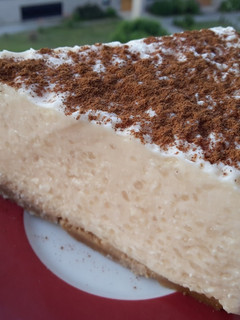 Una foto de Tarta de arroz con leche (en thermomix)