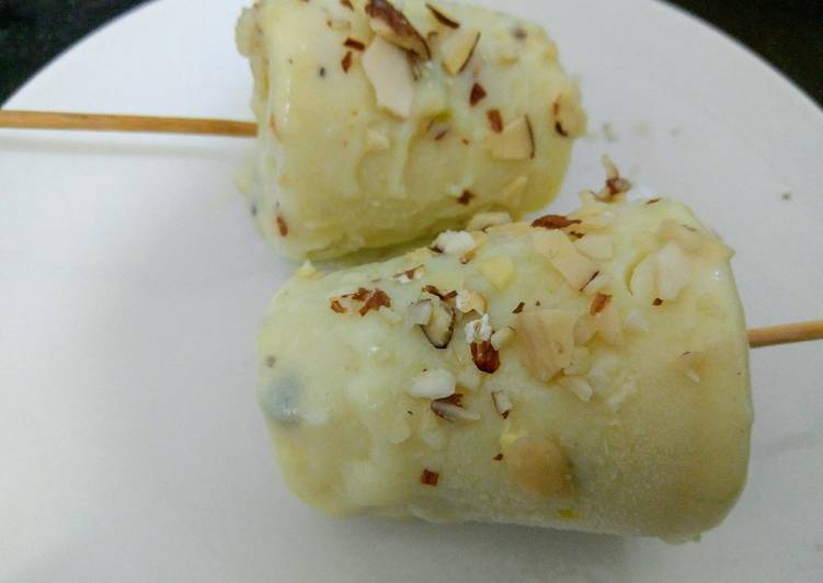 Recipe of Ultimate Keshar Pista Kulfi (Gluten free)