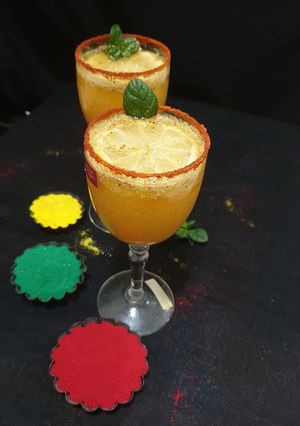 A picture of Basanti thandai cocktail.