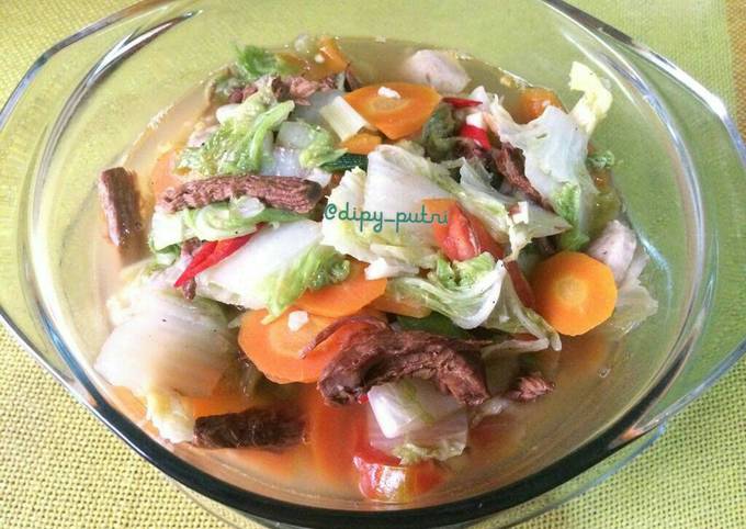 Resep Sawi Putih Kuah Ebi Oleh Dipy Putri Cookpad