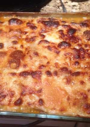 Una foto de Pasticho de berenjenas 🍆 con vegetales