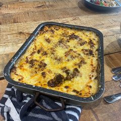 A picture of Haggis lasagne.