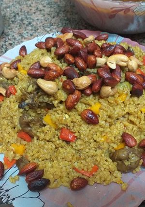 صورة لوصفة طريقة عمل ارز بالكبد والقوانص
