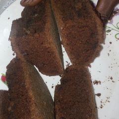 Eggless chocolate cake A picture of Eggless chocolate cake.