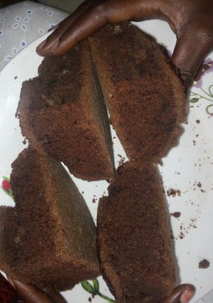 A picture of Eggless chocolate cake.