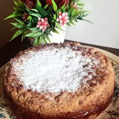 A picture of Whole wheat Apple crumble cake.