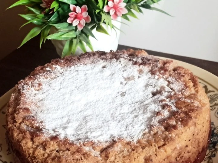 Easy Way Prepare Whole wheat Apple crumble cake which So Delicious