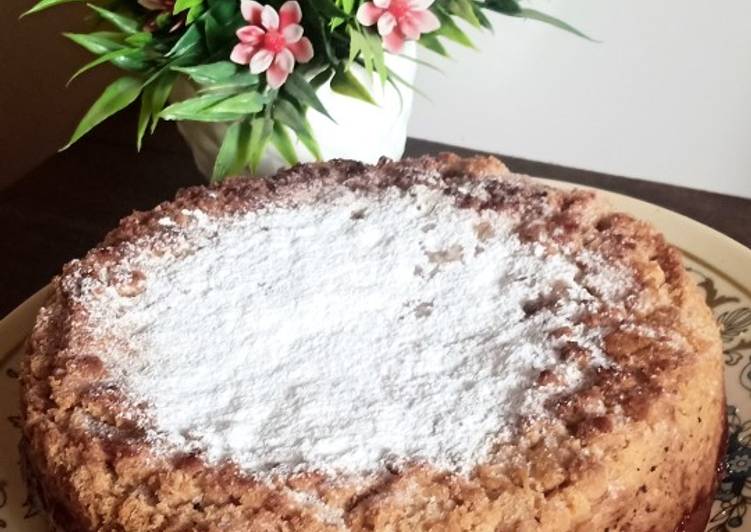 Recipe of Ultimate Whole wheat Apple crumble cake