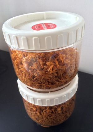 Hình của món Bò khô làm từ thịt heo.