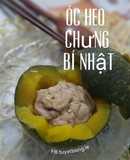 Ăn dặm cho bé: Óc heo chưng bí nhật