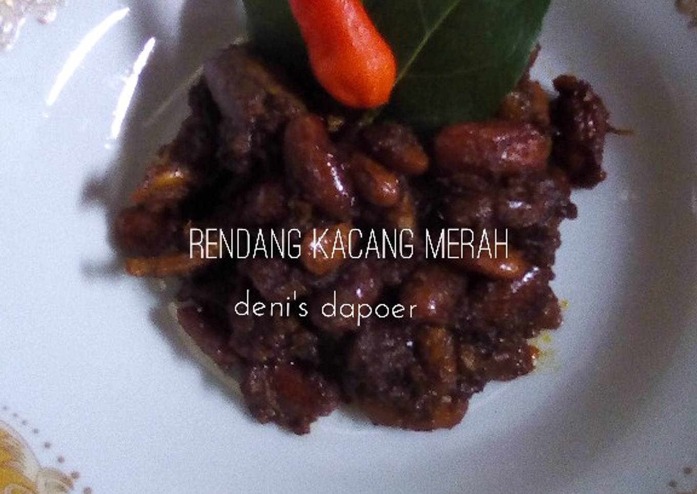 Rendang kacang merah