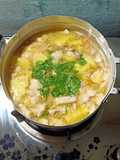 ต้มจืดสับปะรดหมูใส่กุ้งแห้งปลาหมึกแห้ง