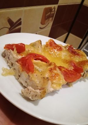 O poză a rețetei Piept de pui caprese.