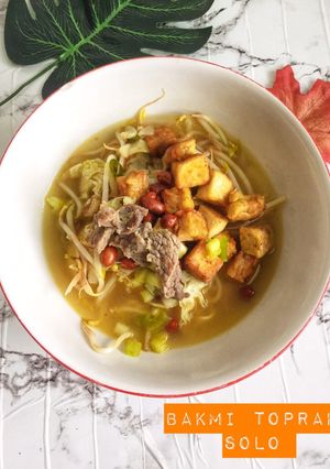 Foto resep Bakmi Toprak Solo