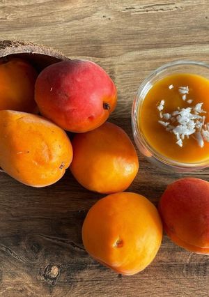 Une photo de Panna Cotta coco abricot