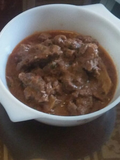 A picture of Kenyan beef wet fry.
