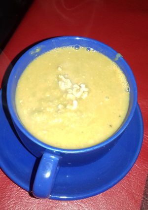 Una foto de Sopa crema de Arvejas