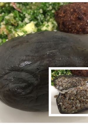 Una foto de Berenjenas rellenas