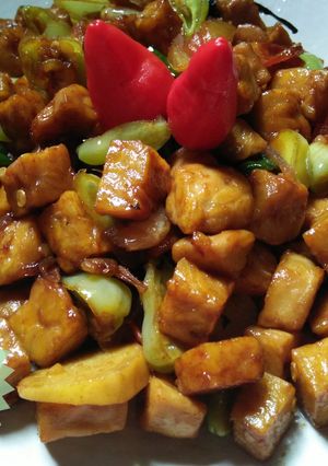 Foto resep Kering Tempe Basah Cabe Ijo (#PR_RecookMasakanPedas)