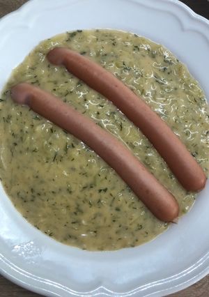 Tökfőzelék cukkiniből recept fotója