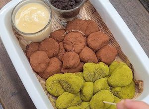 Foto resep Choco Matcha Mochi Bites