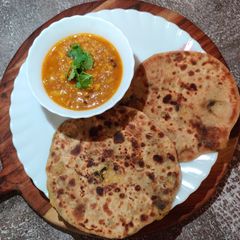 LEFTOVER SABZI PARATHA. A picture of LEFTOVER SABZI PARATHA..