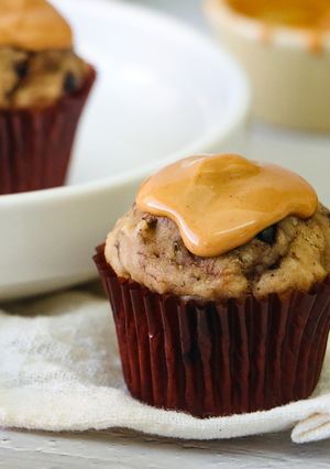 A picture of Peanut Butter Banana Muffins.