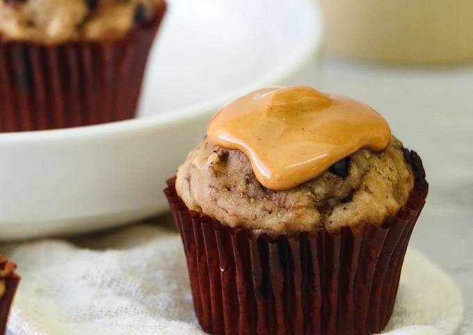 Recipe of Quick Peanut Butter Banana Muffins