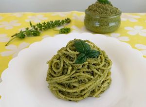 Foto di Pesto di Basilico, Lupini e Pistacchi