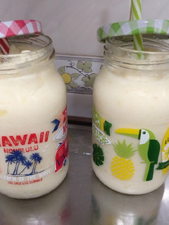 Una foto de Smoothie de piña colada light